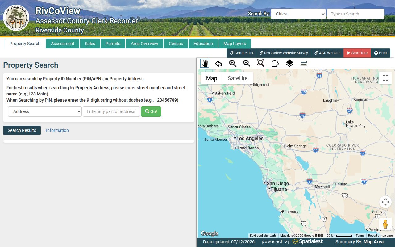 Hemet people search with RivCoView property address fields